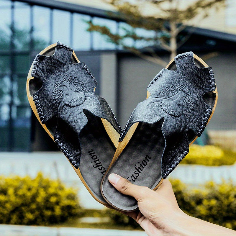 Men's Wear Resistant Non Slip Comfy Slides Beach Shoes