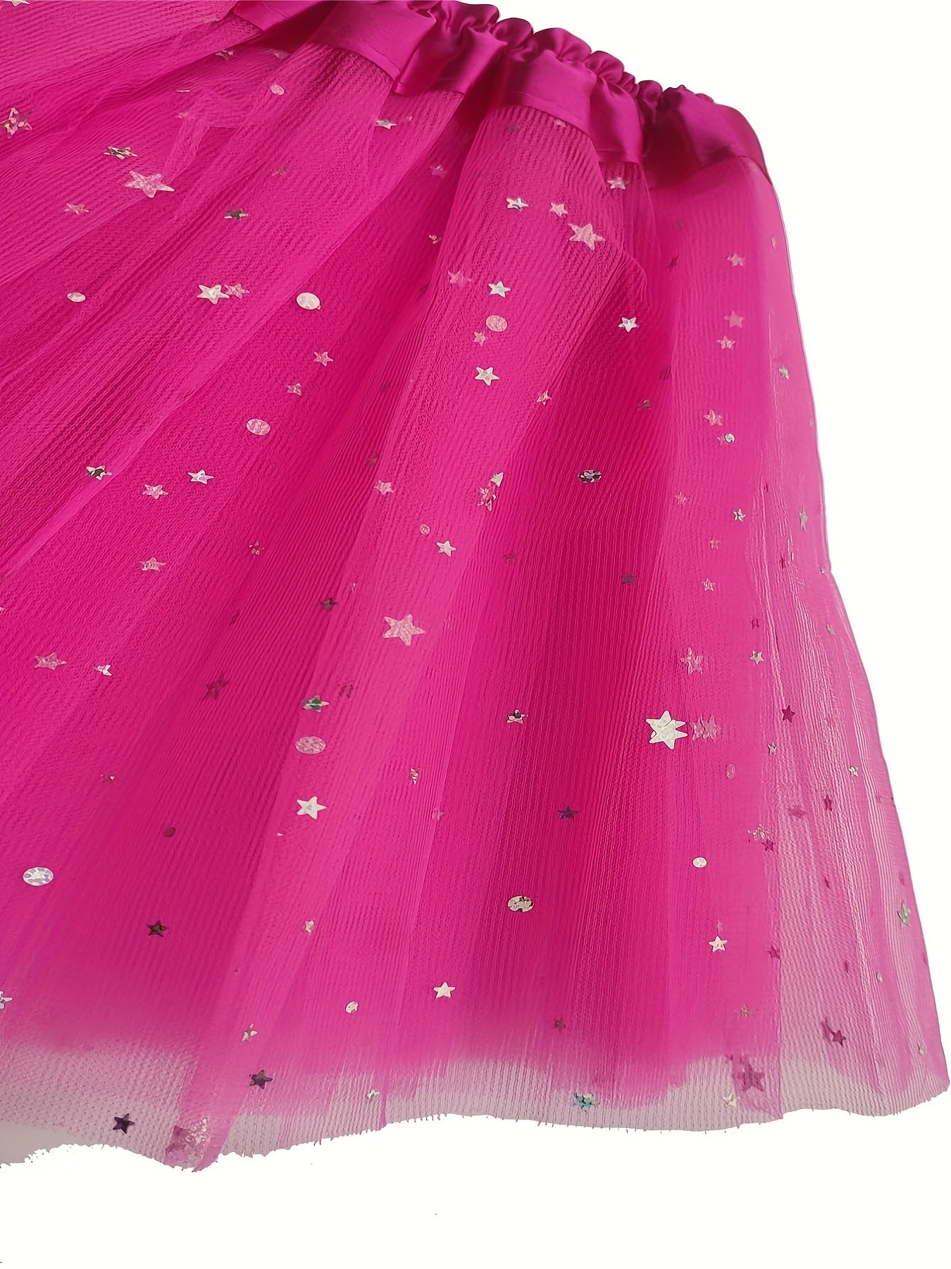 2pcs Girls Golden Stars Dancing Skirts Set for Kids Party