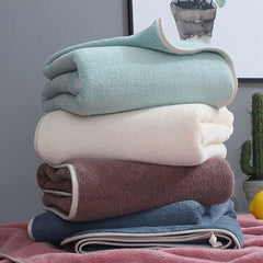 5pcs Soft Absorbent Hand Towel 13 X 29 Inch Coral Fleece Towel