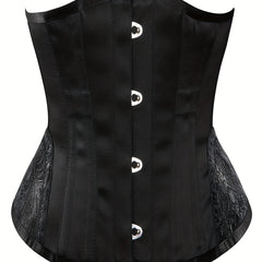 Tummy Control Lace Up Corset Underbust Body Shaper