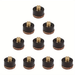 10pcs Hard Leather Pool Cue Tips Replacement Billiard Cue Tips