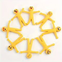Stretchable Yellow Relax Toy Kids Christmas Party Gift Soft Rubber Exhalation