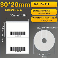 Adhesive Label Paper 2 Rolls for B3s b11 M322 M110