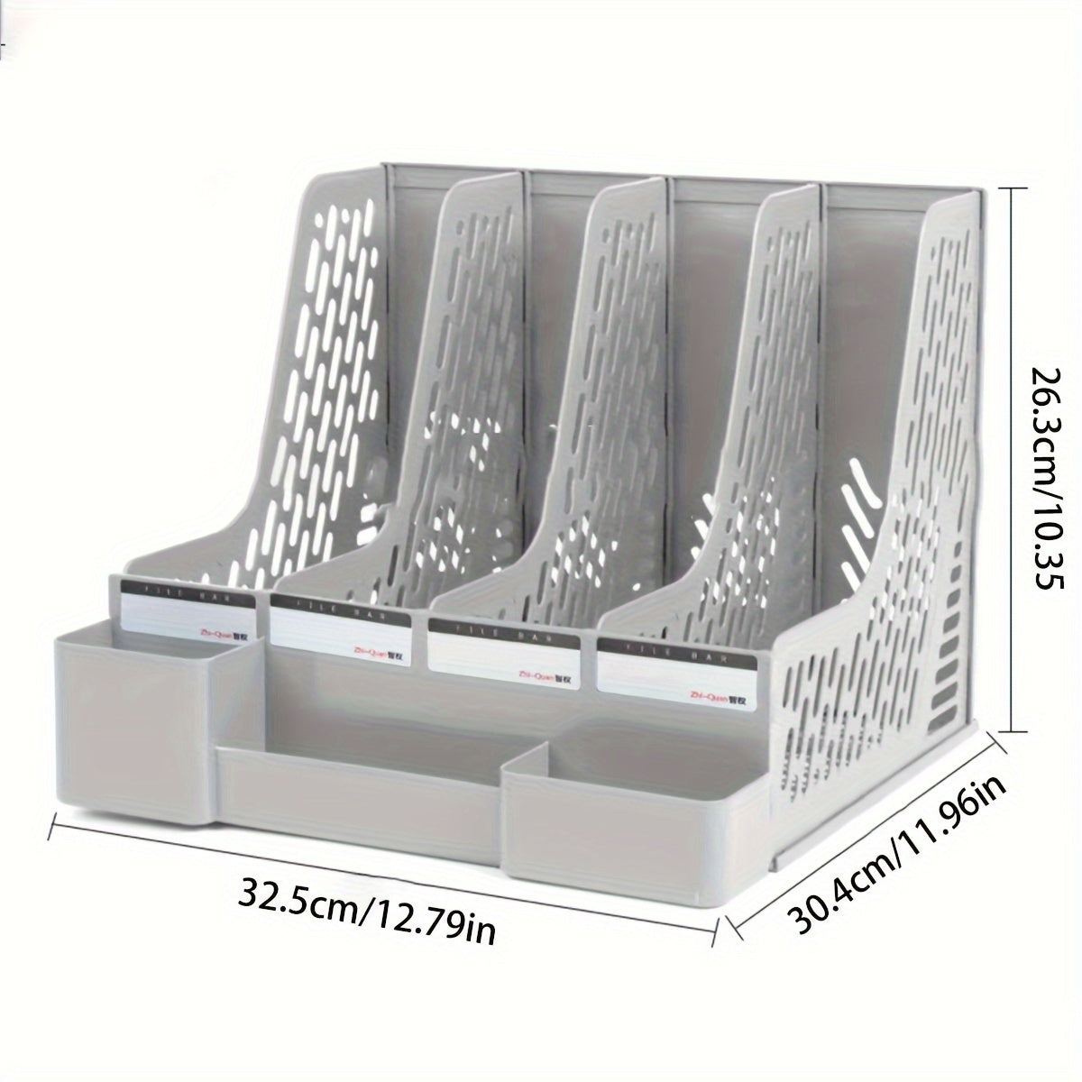 Plastic File Management Rack Data Sorting Rack Student Bookshelf A4 Storage