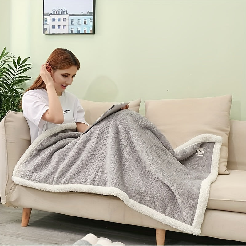 Thickened Multifunctional Shawl Blanket Winter Warm Blanket
