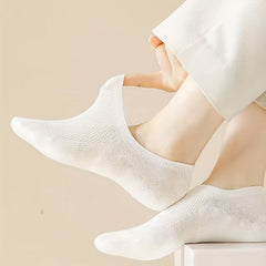8 Pairs Solid Ankle Socks Breathable & Lightweight Women's Stockings