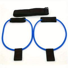 Multifunctional Fitness Resistance Band Yoga Stretching Rope With Grip Sleeve