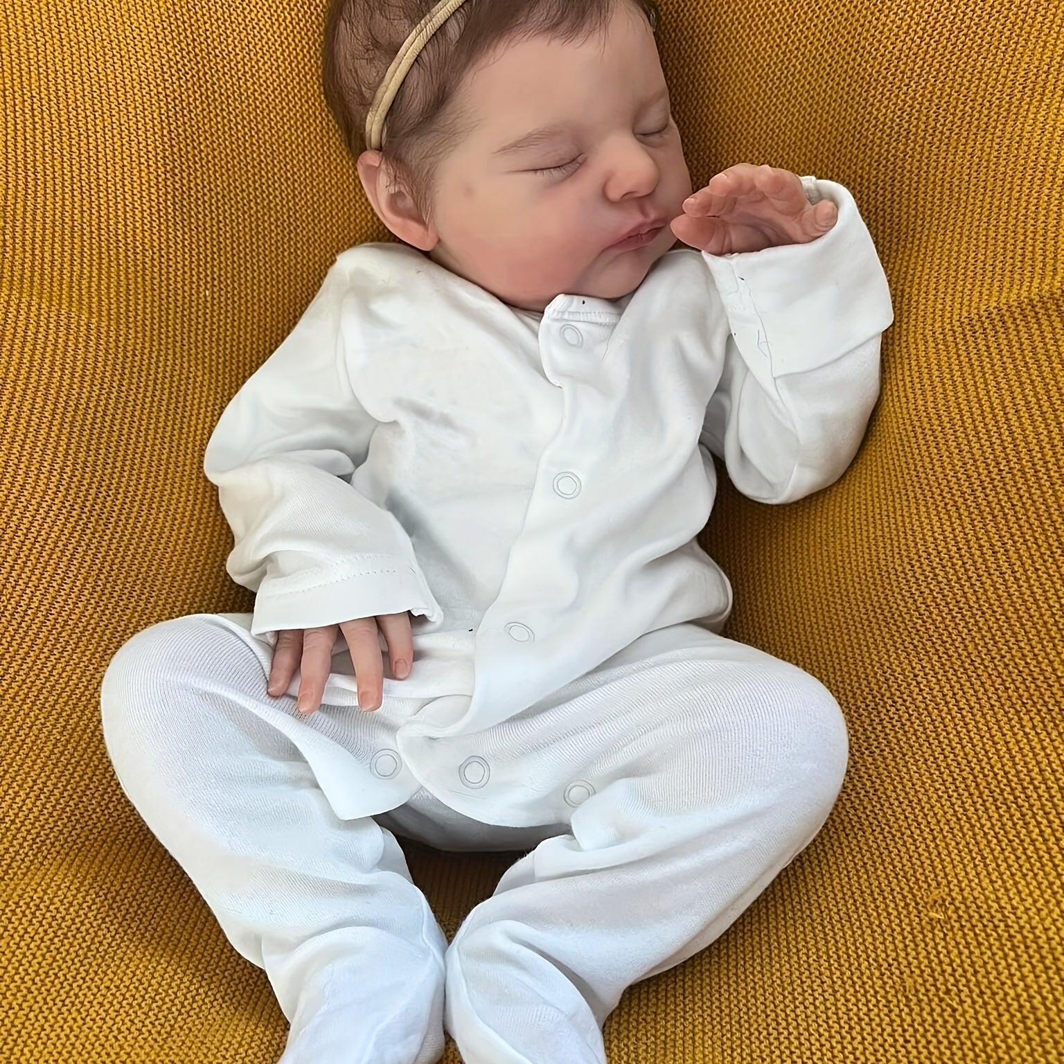 19' Newborn Baby Reborn Doll with 3D Skin, Top Makeup