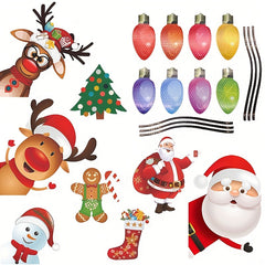 Christmas Light Bulb Car Stickers Reflective Magnet
