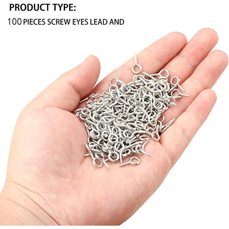 100pcs Metal Eyelets for Hooks and Screws