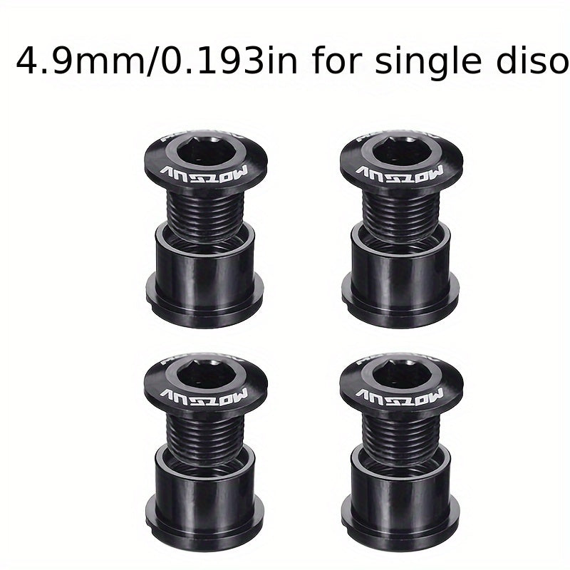 4pcs Bike Chainring Bolts Aluminum Alloy Replacement Parts