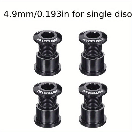 4pcs Bike Chainring Bolts Aluminum Alloy Replacement Parts