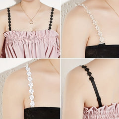 3 Pairs Lace Flower Underwear Straps Sexy All match Anti-slip Bra Straps