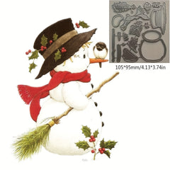 Christmas Snowman Cocoa Cup Metal Dies for Card Making