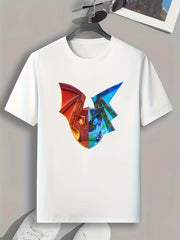 Pattern Men's Graphic T shirt Casual Comfy Tees For Summer Mens Clothing