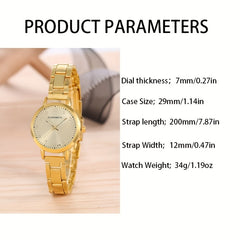 6pcs Faux Diamond Music Sign Watch Set