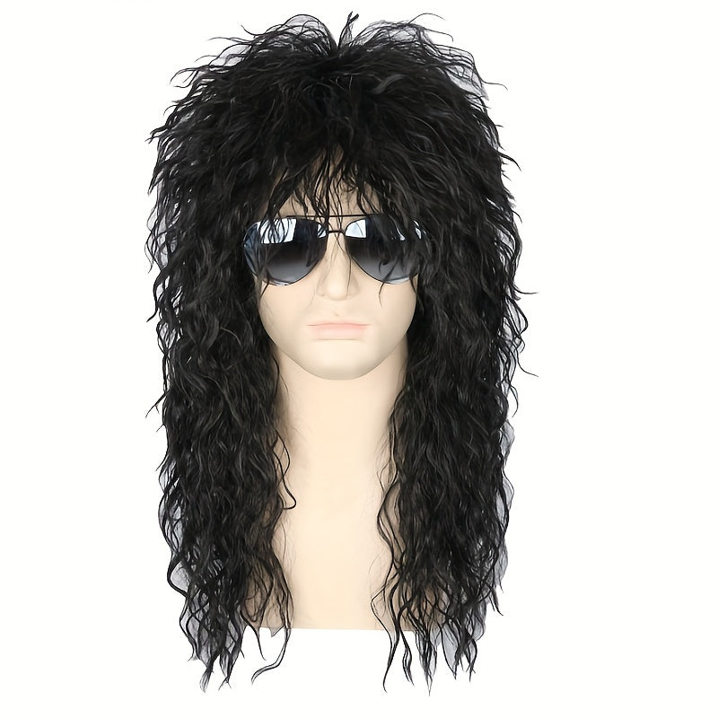 Men's Long Curly Hair Wigs for Dressing Up
