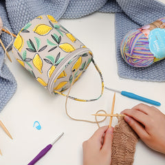 Small Yarn Storage Bag Portable Crochet Thread Sewing