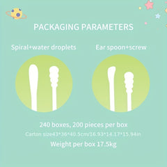 Baby Double Headed Cotton Swab 200pcs Box