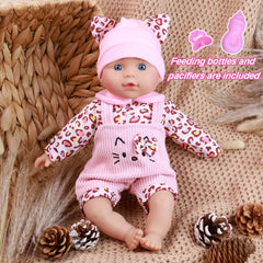 13" Reborn Baby Doll Lifelike with Outfit Sets and Accessories