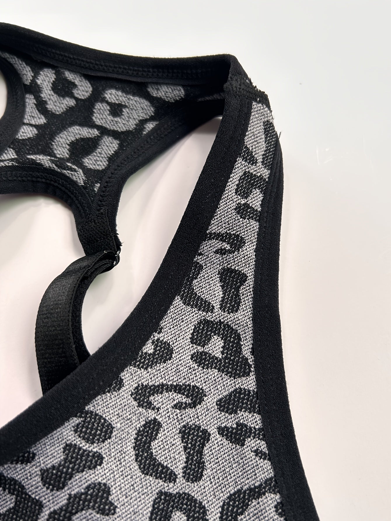Leopard Print Sports Bra Sleeveless Tank Top Women's Activewear