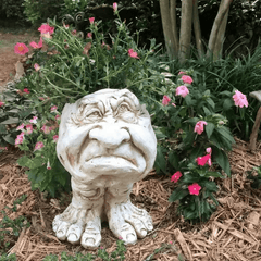 Resin Planter Statue Vase Outdoor Garden Ornaments Patio Lawn Yard Decor