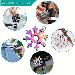 3pcs Multifunctional Snowflake Wrench Tool 18 In 1 Universal Hexagonal Wrench
