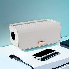Plastic CableBox Power Cord Organizer Flip Wire Cable Cord Storage Box