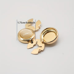 Copper Cat Eye High End Button Pair for Men's Shirts