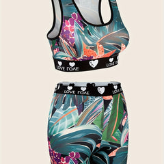 Tropical Tank Bra & Shorts Underwear Set