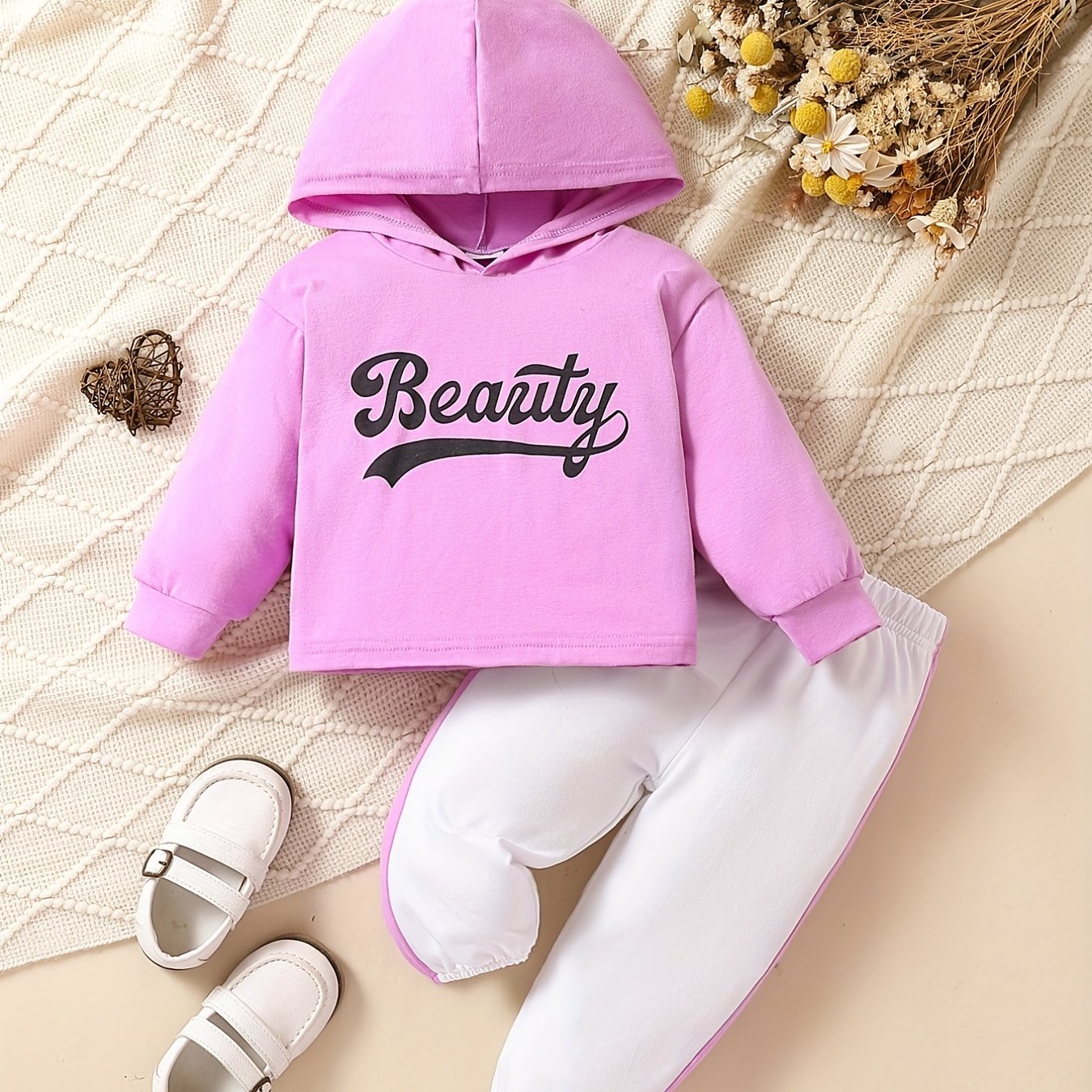 Baby Girls Casual Set Sports Hoodie Pants Outfit Spring Autumn