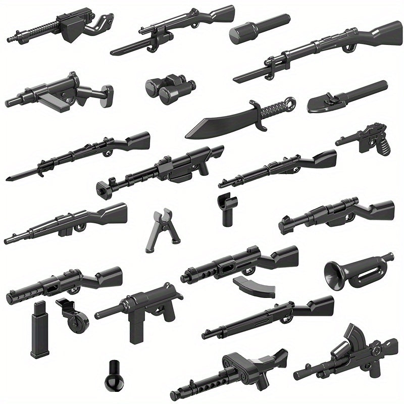 Military Minifigures Building Blocks Weapon Accessories Equipment Bag