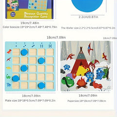 Wooden Dinosaur Arithmetic Puzzle Game