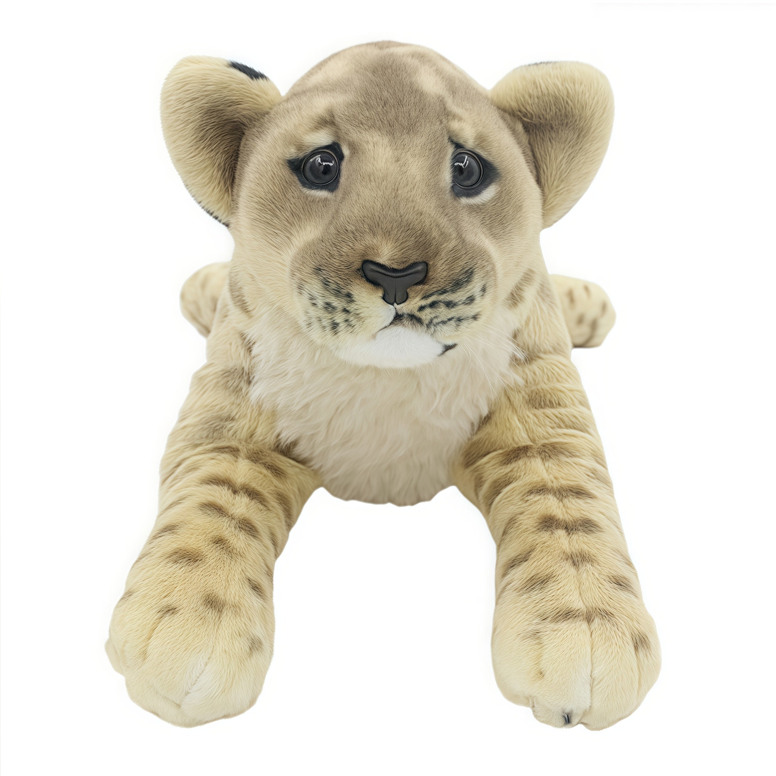 Large Lion Stuffed Animal Wildlife Model Tiger Leopard Doll Birthday