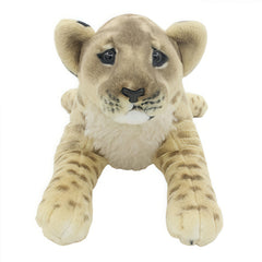 Large Lion Stuffed Animal Wildlife Model Tiger Leopard Doll Birthday