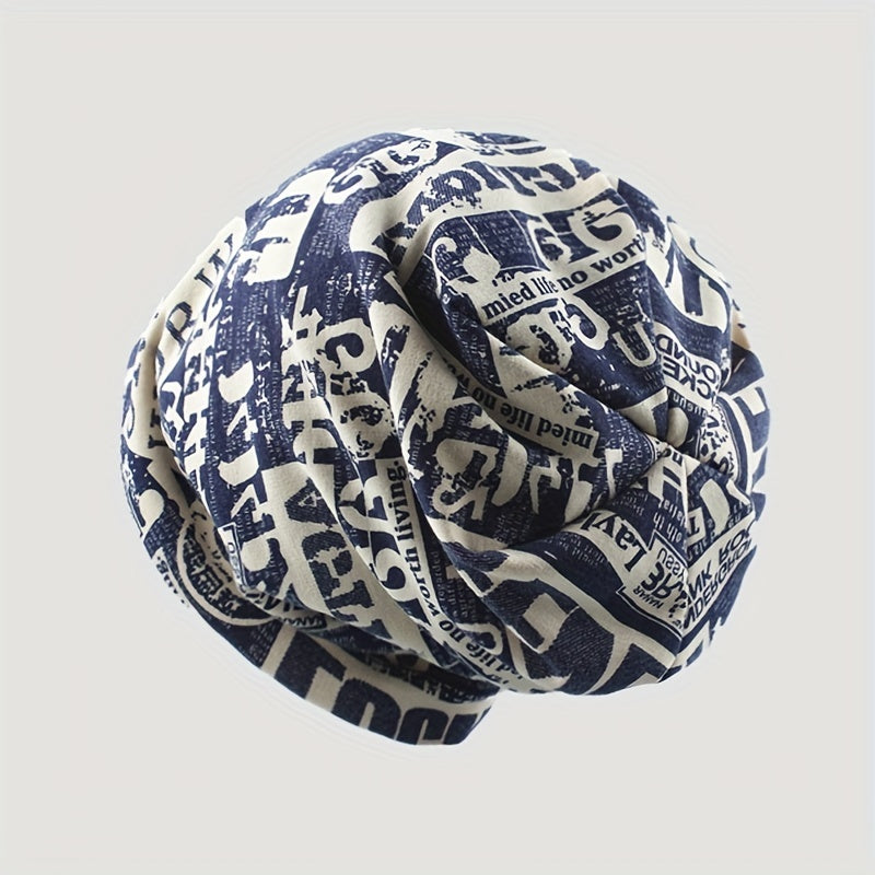 Autumn Men's Knitted Beanie Hat Nightcap Gorro Baggy Skull Bonnet Cap