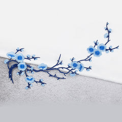 Flower Embroidery Cloth Sticker Cheongsam Skirt Decoration Patch