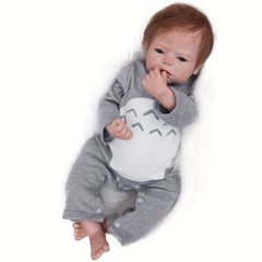 20" Realistic Newborn Baby Doll with Rooted Hair - Doll Toys for Kids