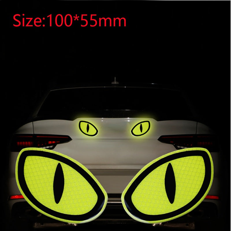 2Pcs Reflective Car Stickers for Enhanced Visibility & Safety