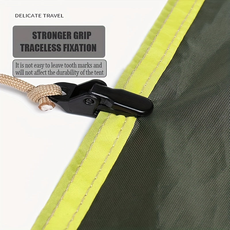 10pcs Tent Crocodile Clips Outdoor Camping Windproof Fixed Clip
