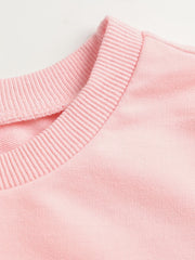 4pcs Girls' Basic Crew Neck Sweatshirt Tops