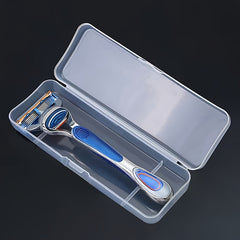 Portable Razor Protector & Storage Case with Cleaning Brush