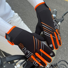 Windproof Cycling Gloves Autumn Winter Sport Full Finger Gloves Anti Slip Warm