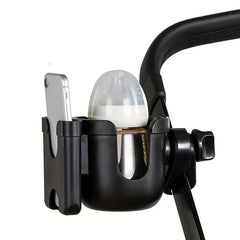 2-in-1 Stroller Cup Holder & Storage Rack