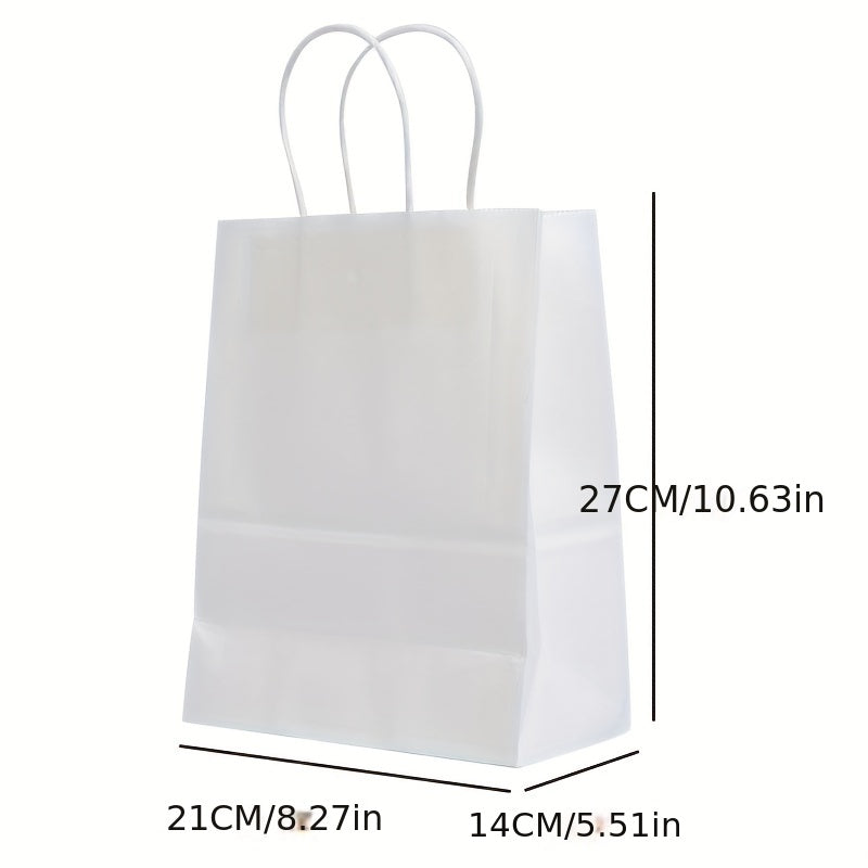 12 Medium Gift Bags with Handles Bulk - Retail Bags Party Bags Shopping