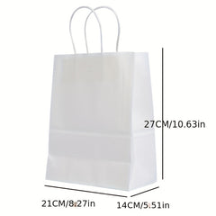 12 Medium Gift Bags with Handles Bulk - Retail Bags Party Bags Shopping