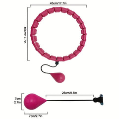 Adjustable Smart Weighted Hoola Exercise Hoop for Adults & Kids