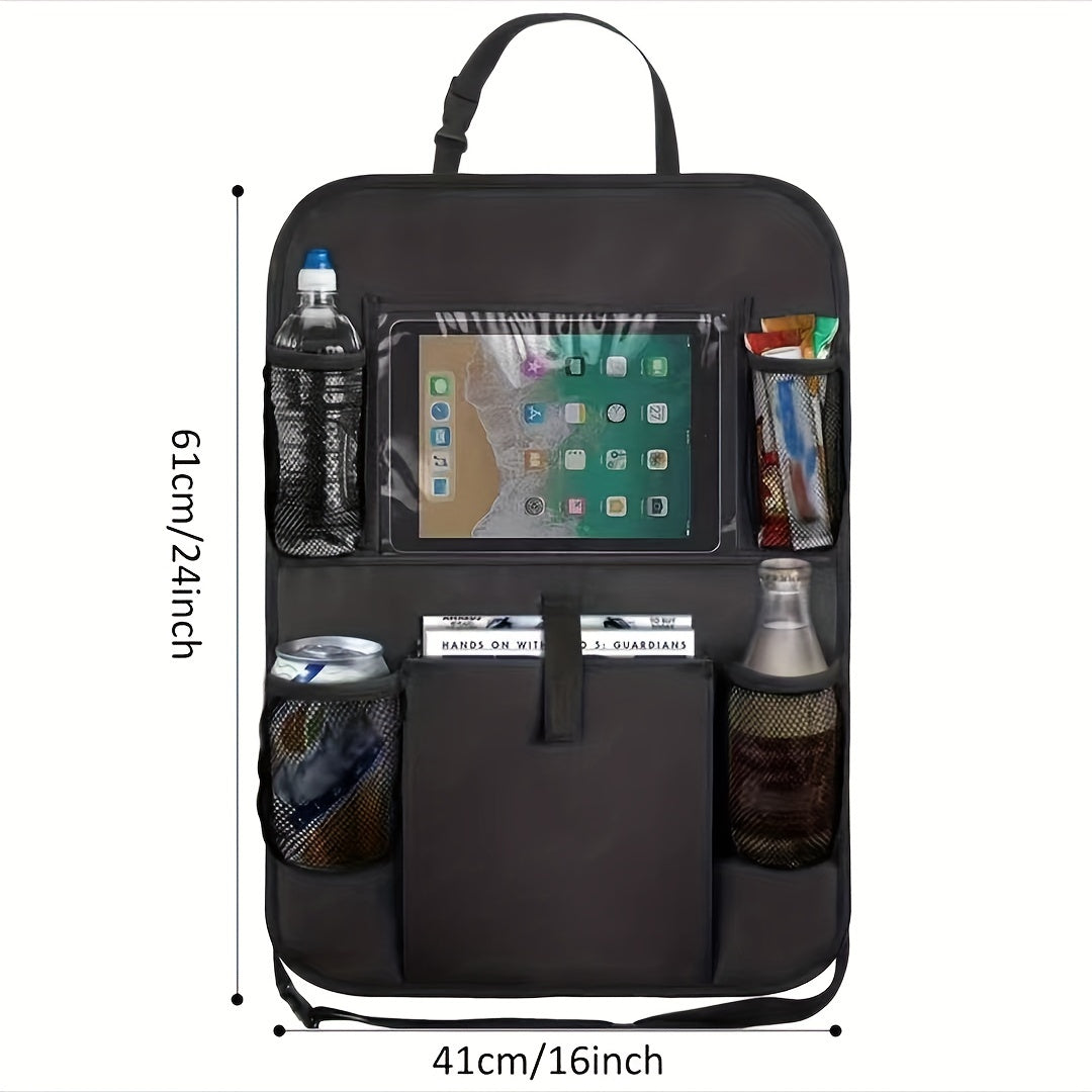 Waterproof Car Seat Storage Bag, Durable Rear Seat Hanging Organizer