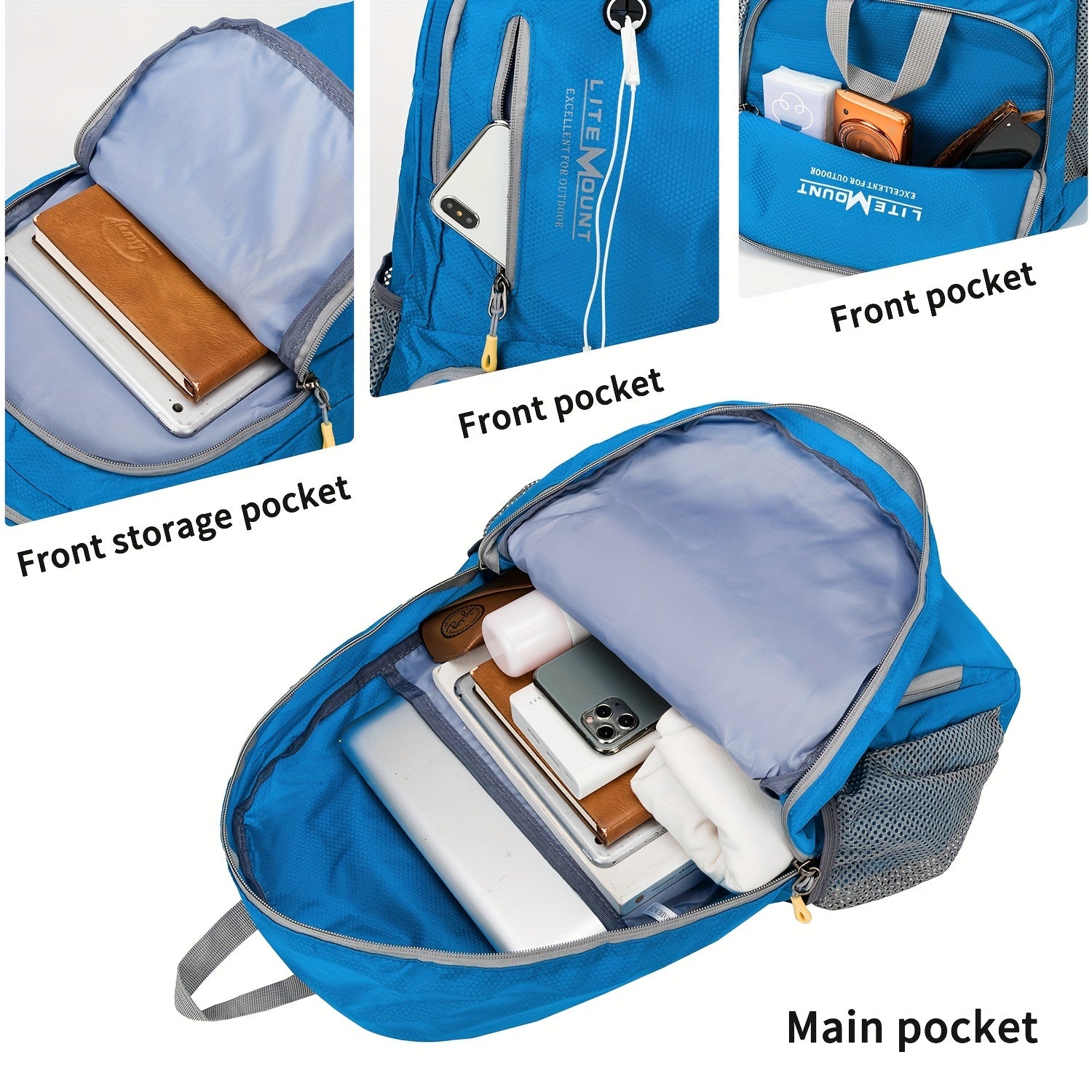 Ultralight Foldable Backpack for Camping Waterproof Portable Large Capacity