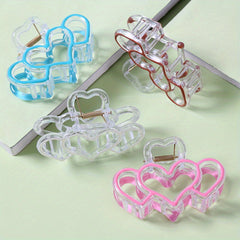 4pcs Heart Hair Clip Sweet Hair Accessories For Girls